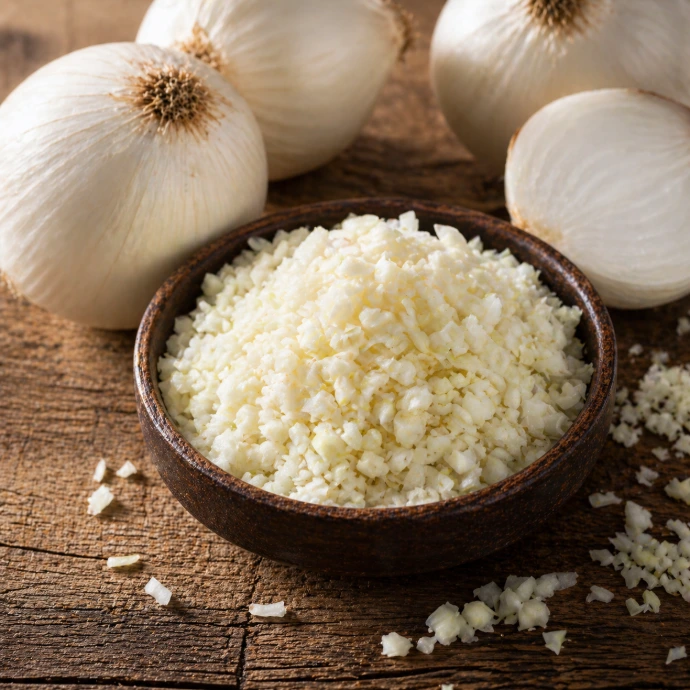 While Onion Minced